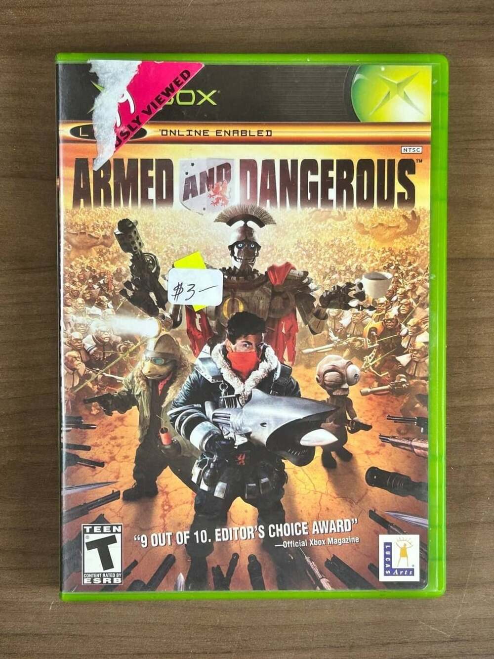 Armed and Dangerous Original Xbox 2003 CIB w/ Manual LucasArts NTSC